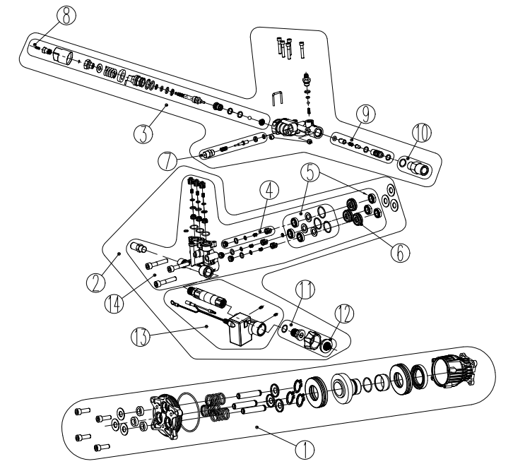 DXPW3425E pump parts